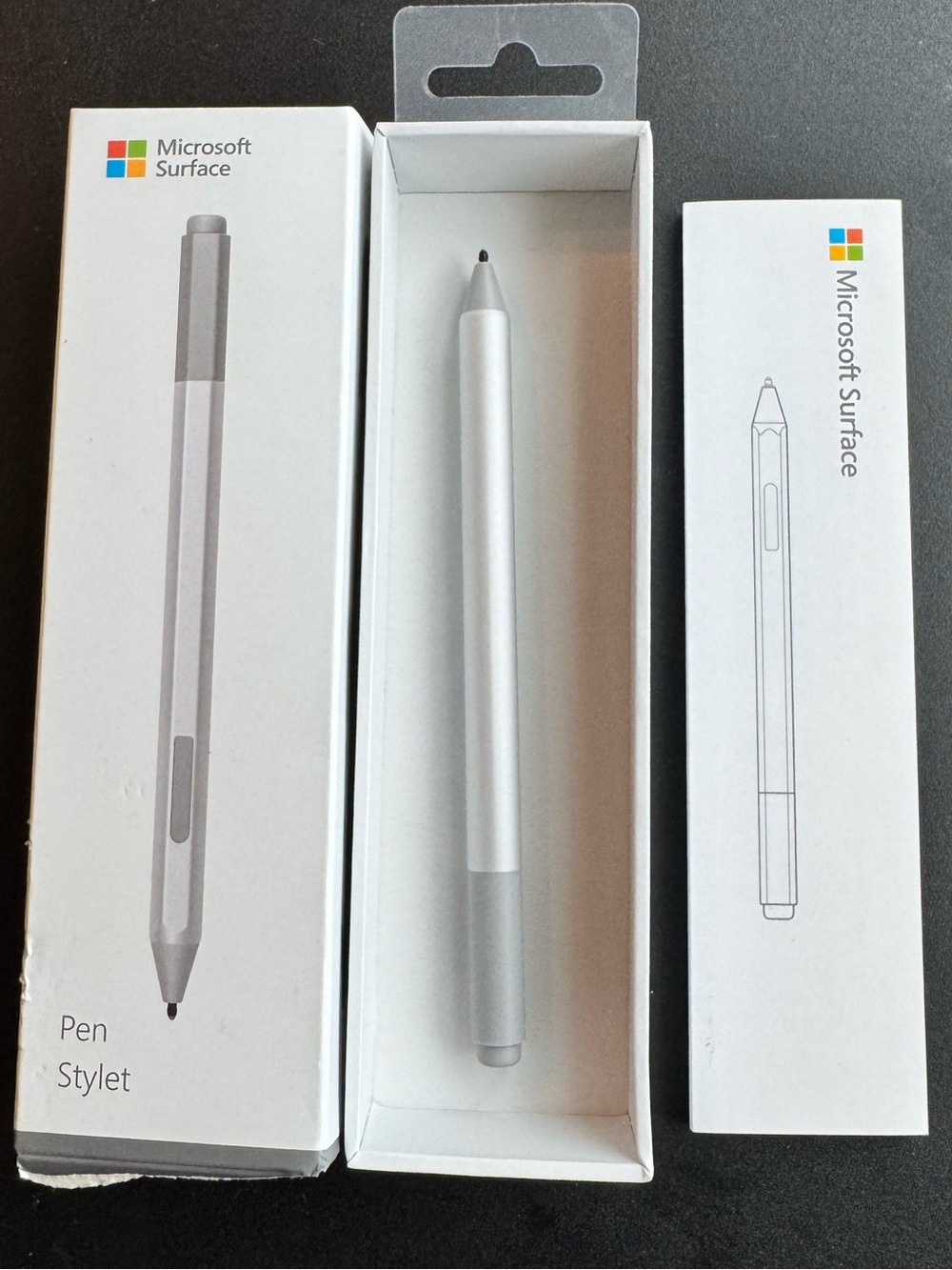 Microsoft Surface Silver Pen Stylus - Precision Input for Tablets
